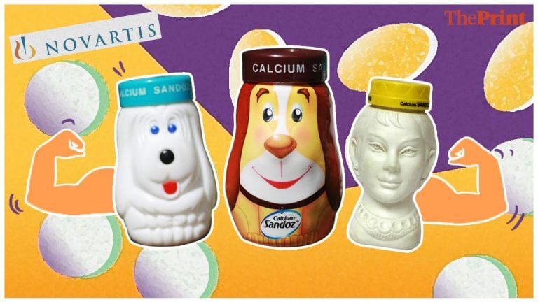 Calcium Sandoz — For 90s kids, the happy-puppy bottle scored over health benefits of the pills