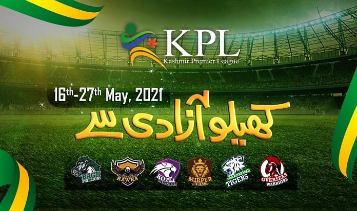 An old poster for Kashmir Premier League with the originally set dates. | Picture Credit: Twitter/@kpl_20