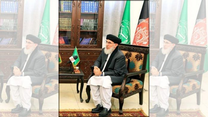 Gulbuddin Hekmatyar, leader of Hezb-e-Islami party and Afghanistan's former prime minister, in Kabul on 15 August 2021 | ThePrint