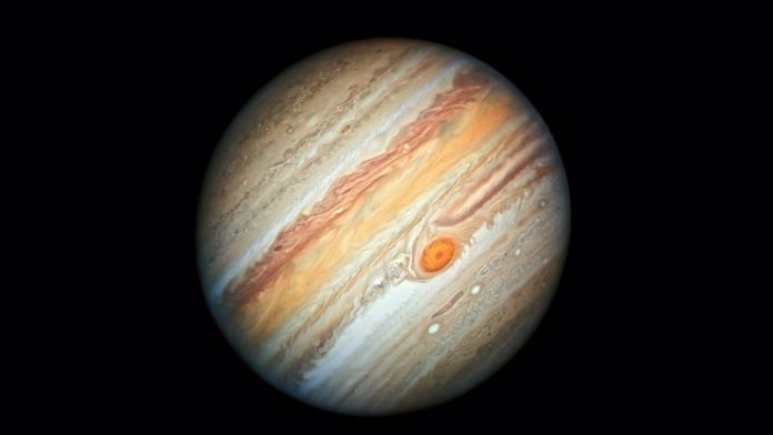 A view of the planet Jupiter by the Hubble telescope| Credits: NASA, ESA, A. Simon (Goddard Space Flight Center), and M.H. Wong (University of California, Berkeley)