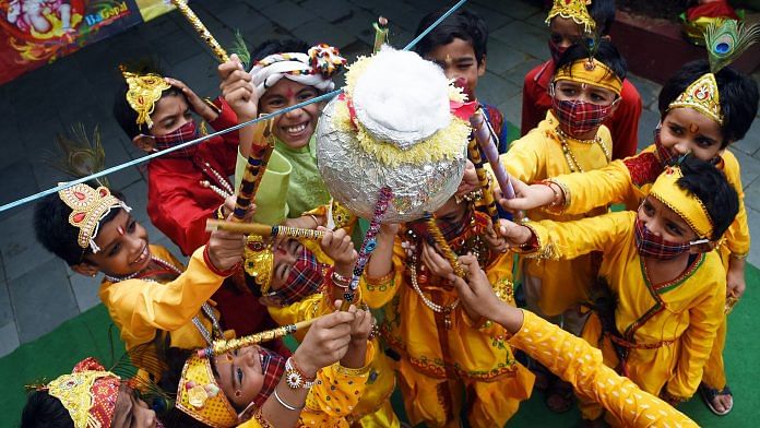 Children dressed up as Lord Krishna ahead of Janmashtami | Representaional image | ANI Photo
