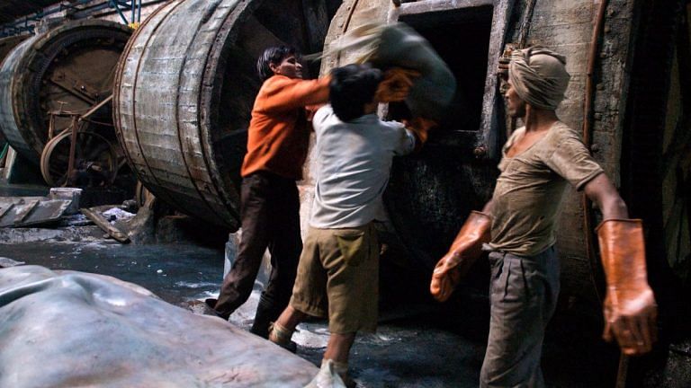 Uttar Pradesh began declining after the 1980s. Old industrial cities played a big role