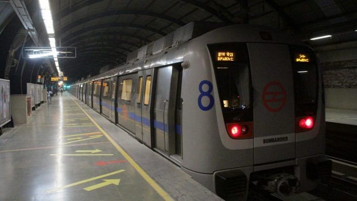 File photo of Delhi Metro | Representational Image| ThePrint