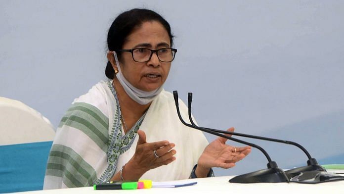 File photo of West Bengal Chief Minister Mamata Banerjee addressing a press conference in Howrah | ANI