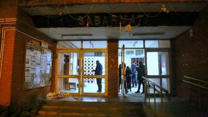 Sabarmati was one of the JNU hostels that was attacked on 5 January, 2020 after masked assailants went on a rampage inside the university campus | Manisha Mondal | ThePrint