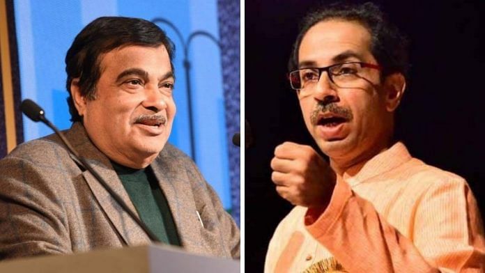 Union Minister Nitin Gadkari and Maharashtra Chief Minister Uddhav Thackeray | Facebook and Twitter