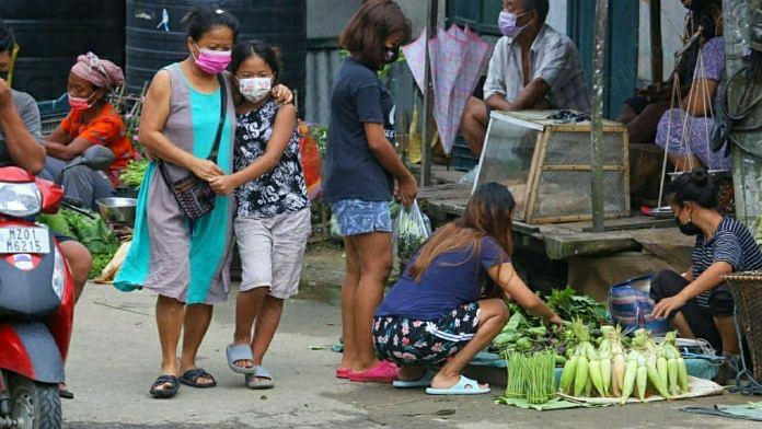 A vegetable market at Varaingte in Mizoram | Photo: Praveen Jain/ThePrint