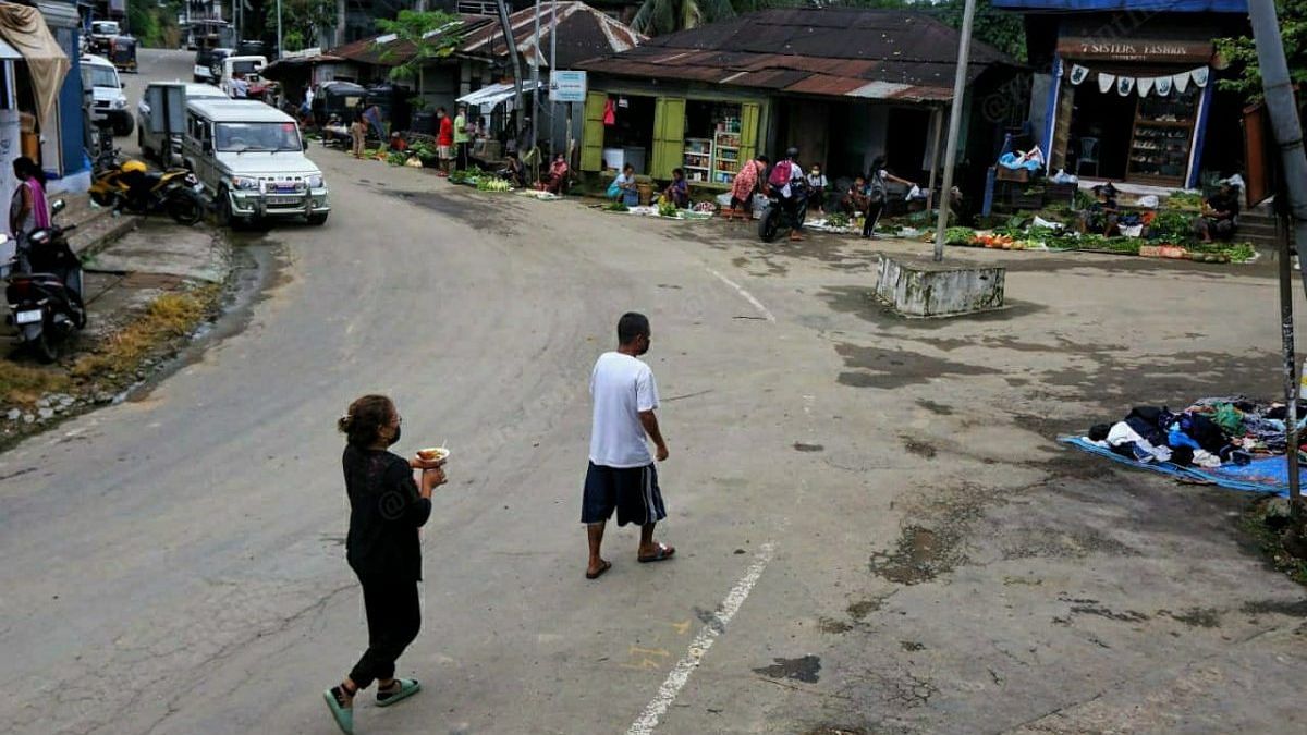 Empty market at Varaingte in Mizoram | Photo: Praveen Jain/ThePrint