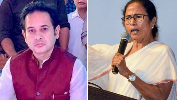 TIPRA chief Pradyot Kishore Debbarma and West Bengal CM Mamata Banerjee | Twitter/PTI