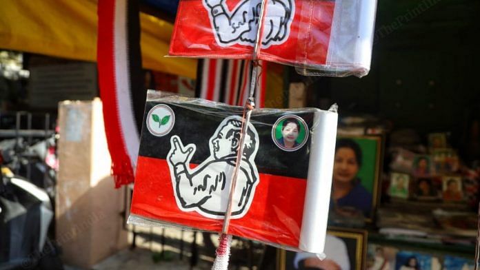 (Representational image) A souvenir shop outside the AIADMK office in Chennai | Photo: Manisha Mondal/ThePrint