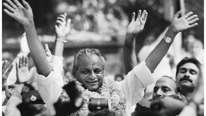 File photo of former Uttar Pradesh chief minister Kalyan Singh | Photo: Praveen Jain/ThePrint
