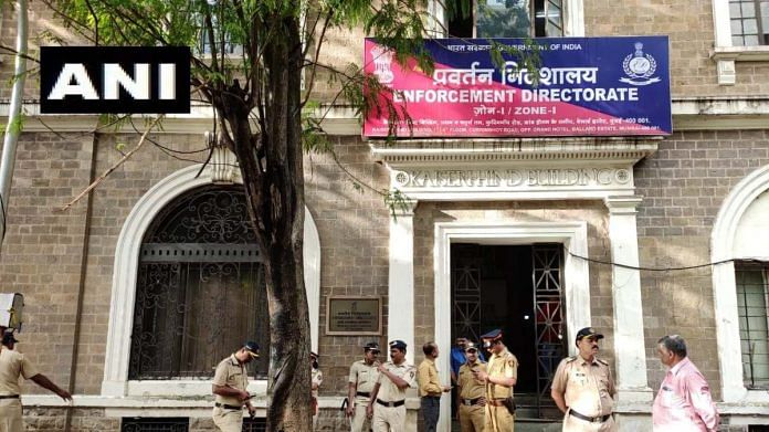 Enforcement Directorate office in Mumbai | Representational image | Twitter/@ANI Enforcement Directorate office in Mumbai | Representational image | Twitter/@ANI