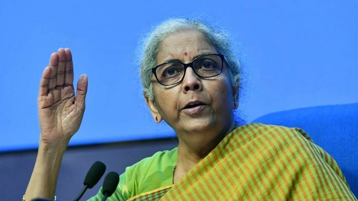 A file photo of Finance Minister Nirmala Sitharaman. | Photo: ANI