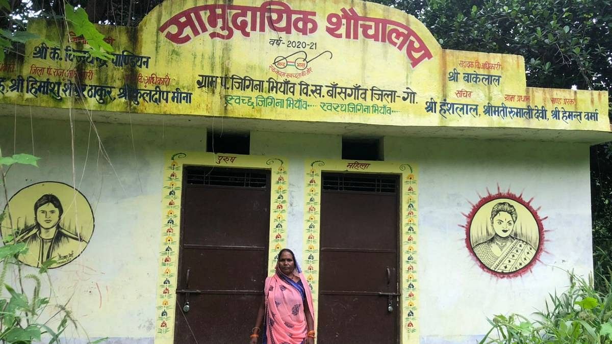 Fulwasi, who has been made community toilet caretaker on a rotation basis and earns Rs 6,000 a month for the work | Jyoti Yadav | ThePrint