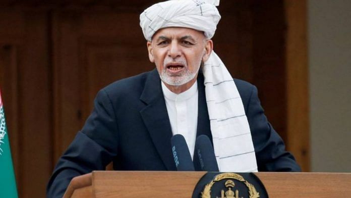 File photo of Afghanistan President Ashraf Ghani who has fled the country | ThePrint