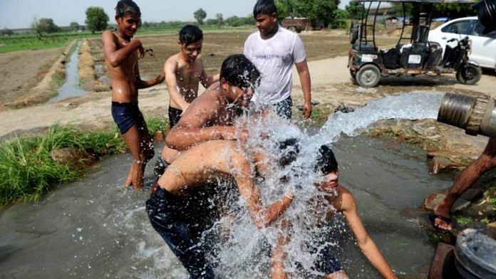 Representational Image | Delhi residents try to stay cool during a heatwave in the national capital | Suraj Singh Bisht | ThePrint