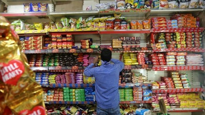 A local grocery story in Bengali Market, Delhi (Representational image) | Photo: Manisha Mondal | ThePrint File photo