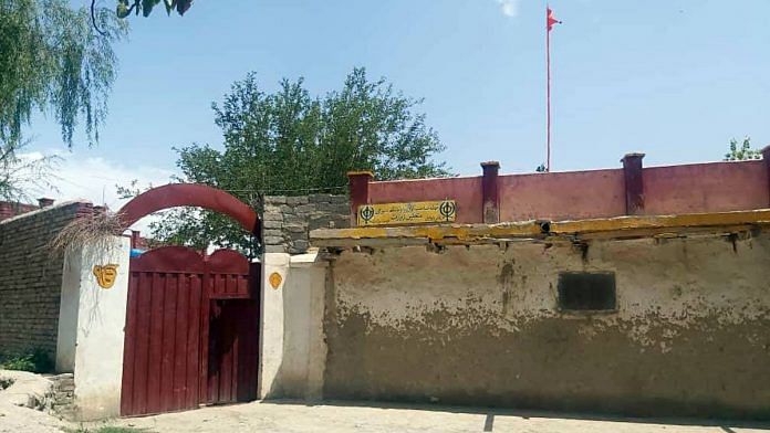 The restored Nishan Sahib at the Gurudwara Tahla Sahib in Afghanistan | ANI