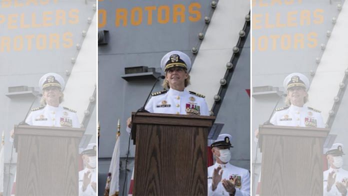 Captain Amy Bauernschmidt assumed charge of one of US Navy’s largest warships, the Abraham Lincoln | US Navy