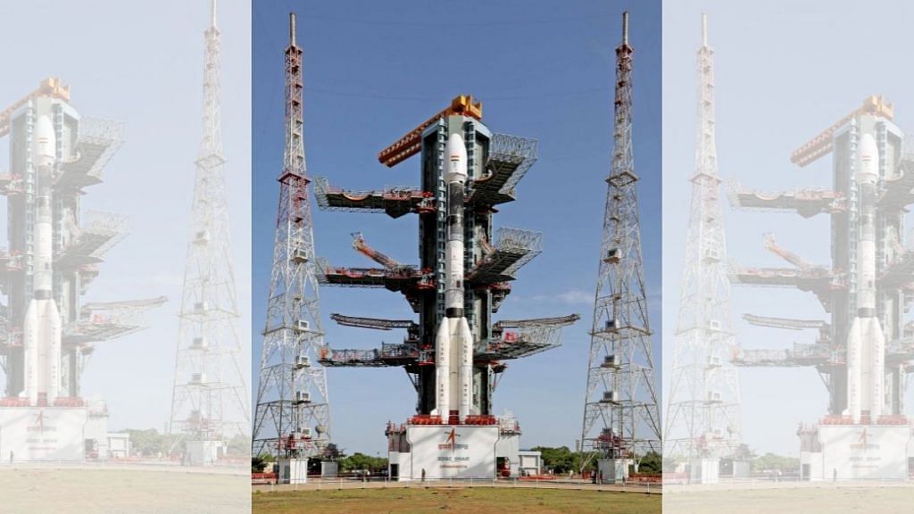 The GSLV-F10/EOS-03 sits on the Second Launch Pad at Sriharikota | isro.gov.in
