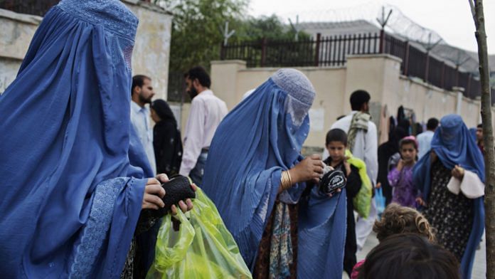 File photo of Afghan women seen in downtown Kabul | Photo: Victor J. Blue | Bloomberg
