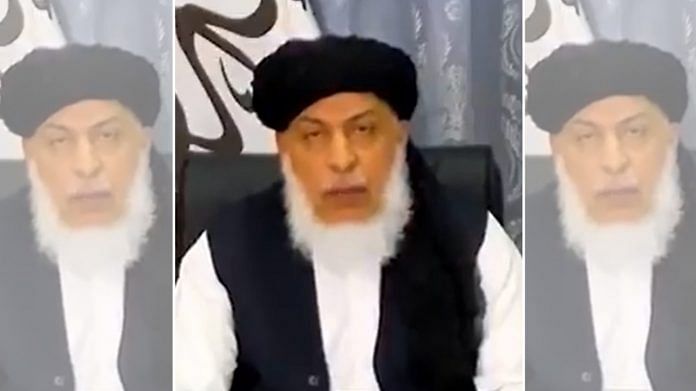 Sher Mohammad Abbas Stanikzai, the Taliban’s head of political office in Doha. | Photo: Twitter/@indyurdu