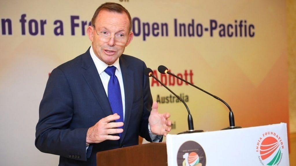 File photo of former Australia prime minister Tony Abbott | Photo: Twitter/@HonTonyAbbott