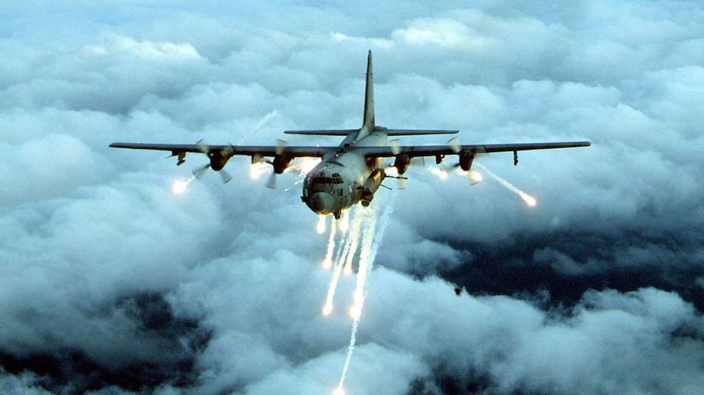 An Air Force Special Forces AC-130 gunship in an undated photo, which was used by the US military to attack targets around the Taliban of Kandahar (File photo) | Photo by U.S. Air Force/Getty Images via Bloomberg
