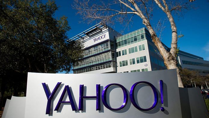 Yahoo signage is displayed at the company's headquarters in Sunnyvale, California | Photo: Noah Berger | Bloomberg File photo