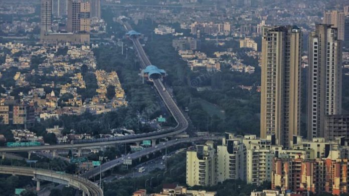 An aerial view of New Delhi | ThePrint File photo
