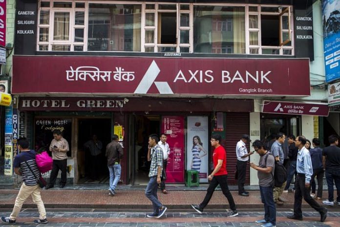 Axis Bank Ltd. branch in Gangtok, Sikkim | Photo by Prashanth Vishwanathan | Bloomberg