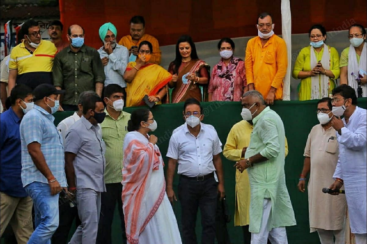 CM Mamata Banerjee meets MPs from her party | Photo: Praveen Jain | ThePrint