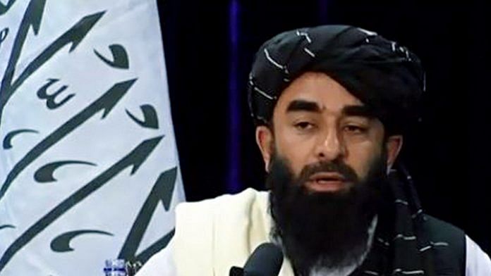 File photo of Taliban spokesperson Zabiullah Mujahid | Photo: ANI