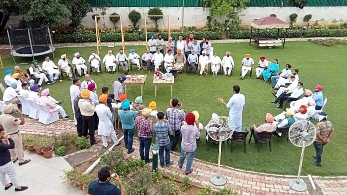 File photo of Congress Punjab MLAs in Chandigarh on 19 July 2021 | Representational image | ANI Photo