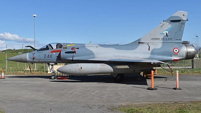 A Dassault Mirage 2000 aircraft