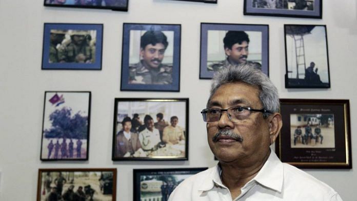 File photo of Gotabaya Rajapaksa, Sri Lanka's president, at his home in Colombo, Sri Lanka, in 2018 | Tharaka Basnayaka | Bloomberg