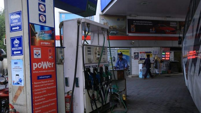 File photo of a fuel pump | Manisha Mondal | ThePrint