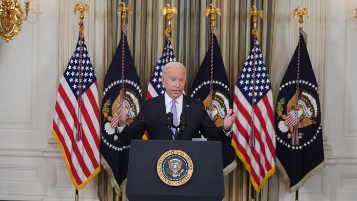 US President Joe Biden speaks in the White House in Washington, DC on 24 September 2021 | Photo: Al Drago | Bloomberg