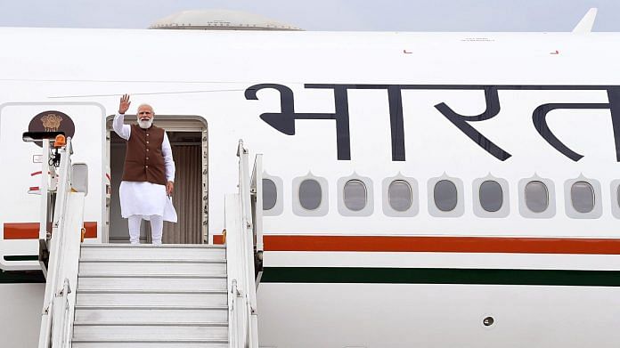 PM Narendra Modi embarks on a three-day visit to the US from New Delhi, on 22 September 2021 | ANI photo