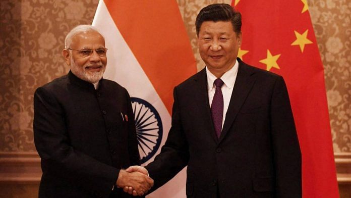 Prime Minister Narendra Modi with Chinese President Xi Jinping | PTI File Photo