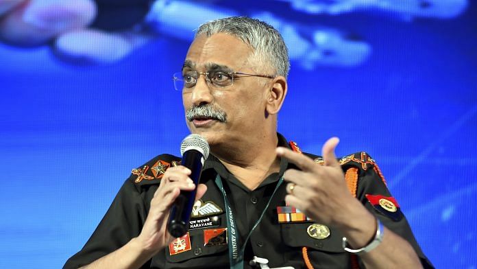 Chief of the Army Staff General M M Naravane addresses the 116th Annual Session of PHDCCI, in New Delhi, on 30 September 2021 | PTI Photo