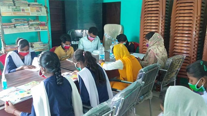 Students reading at one of the panchayat libraries in Purnea, Bihar | By special arrangement