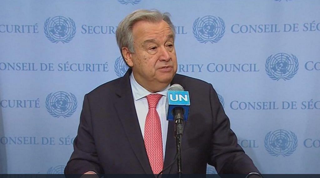 File image of United Nations secretary general Antonio Guterres