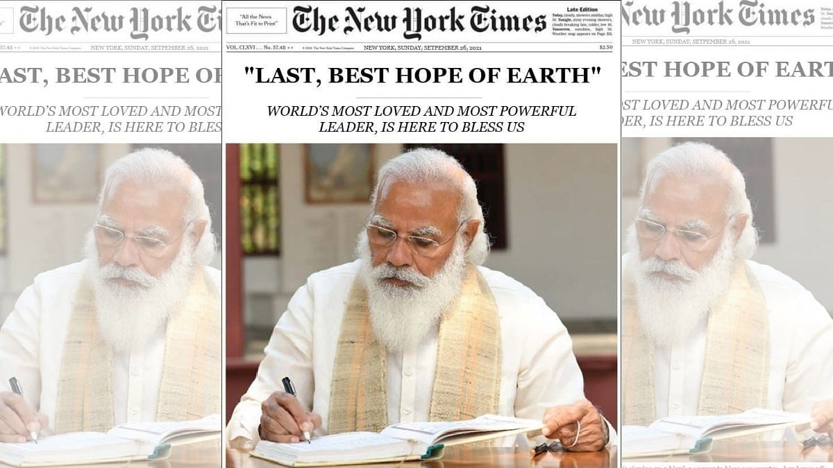 New York Times Didn T Feature Modi On Front Page Or Call Him Last Hope