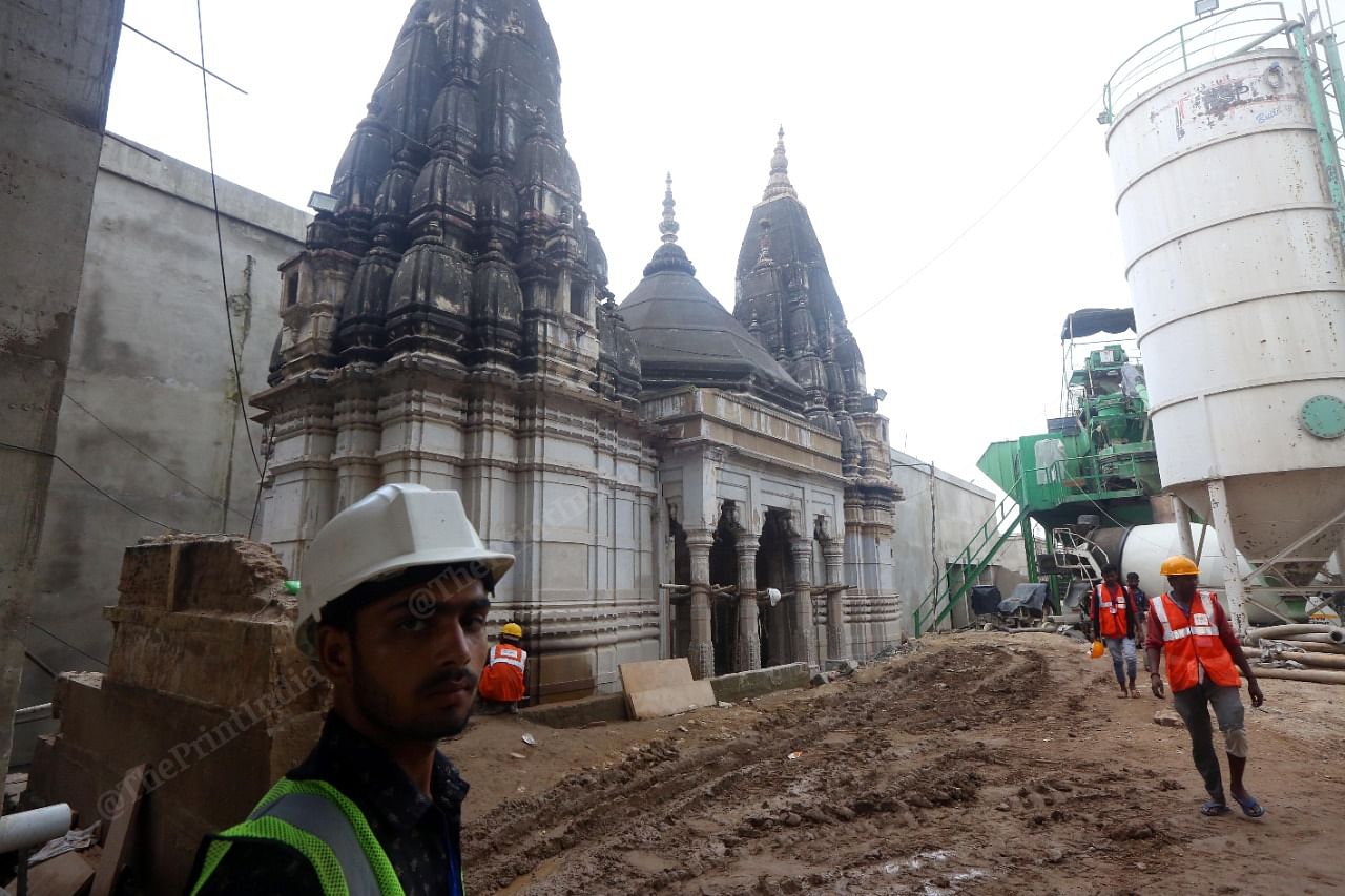 Working site of Kashi Vishwanath Dham Project | Photo: Praveen Jain | ThePrint