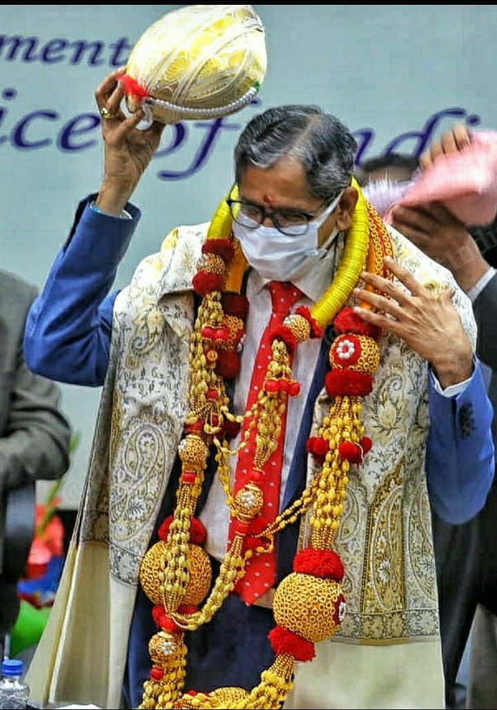 CJI Ramana after his felicitation |  Praveen Jain | ThePrint