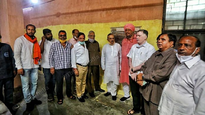 Delhi BJP leaders at the inauguration of the 3 CNG incinerators for cremations in Nigambodh Ghat, Friday morning | Photo: Praveen Jain/ThePrint