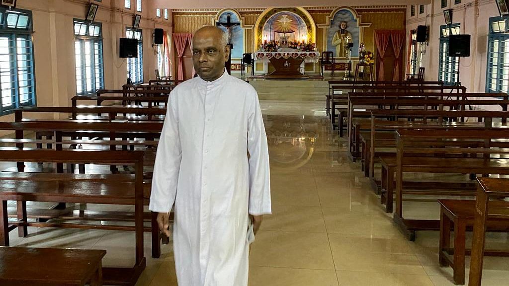 Father Paul Thelakat, who runs a Cathloic newspaper, Sathyadeepam | Photo: Nirmal Poddar/ThePrint