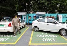 An electric vehicle (EV) parked at a charging station in New Delhi | Representational photo: T. Narayan | Bloomberg