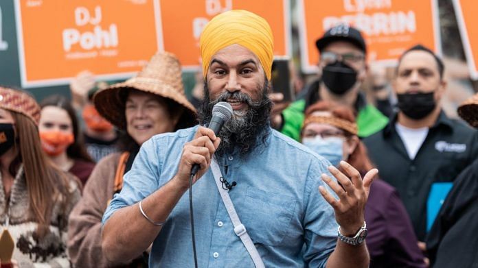 File photo of Jagmeet Singh, leader of Canada's New Democratic Party | Twitter/@theJagmeetSingh